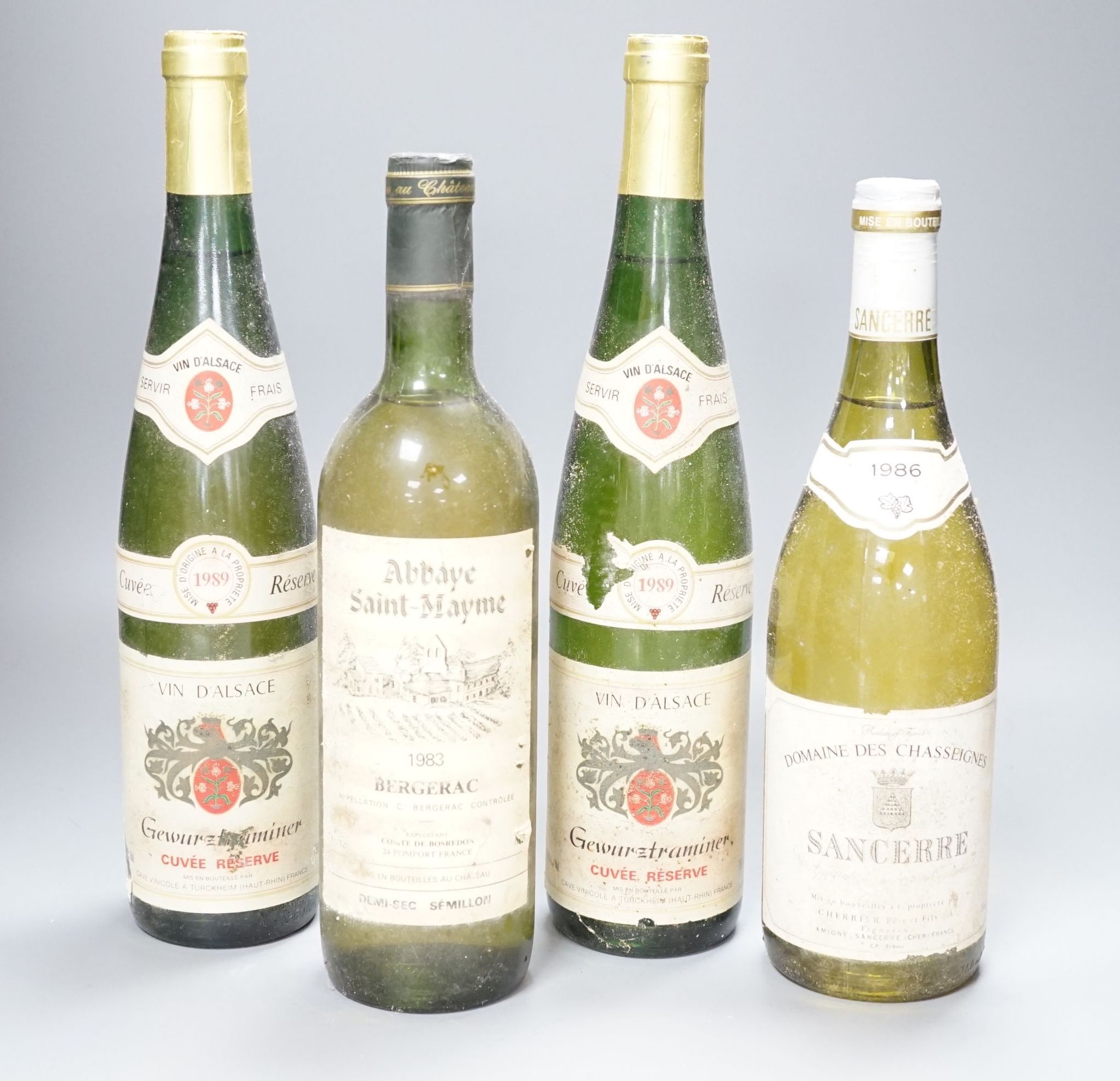 24 various bottles of white wine